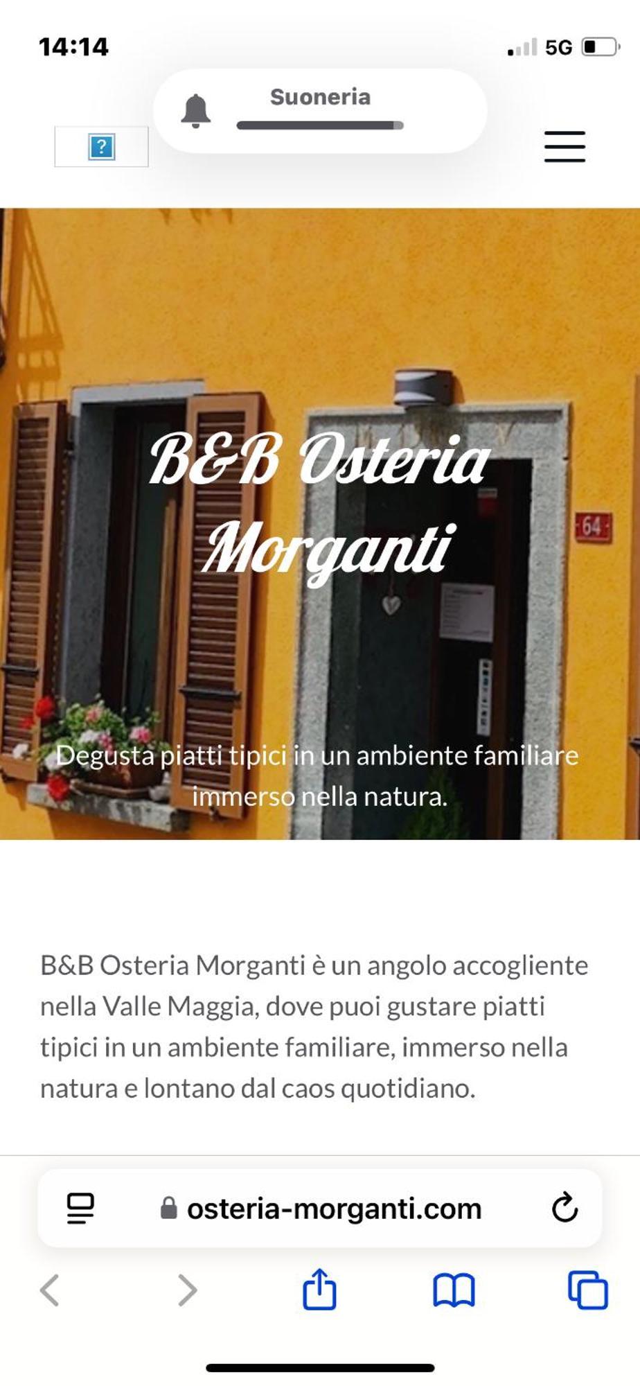 B&B Osteria Morganti Someo エクステリア 写真